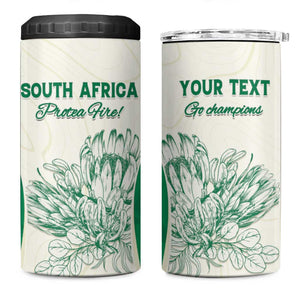 Custom South Africa Cricket 4 in 1 Can Cooler Tumbler We Are Champions LT15