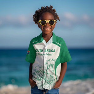 Custom South Africa Cricket Kid Hawaiian Shirt We Are Champions - African Pride