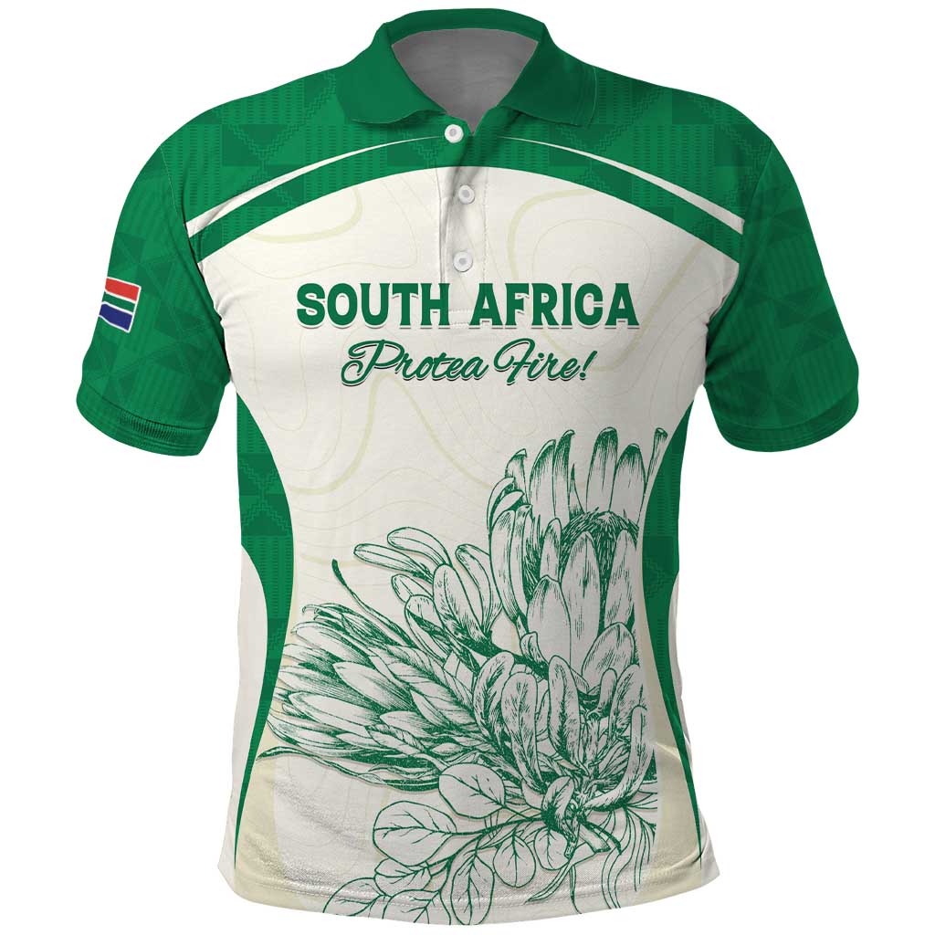 Custom South Africa Cricket Polo Shirt We Are Champions - African Pride