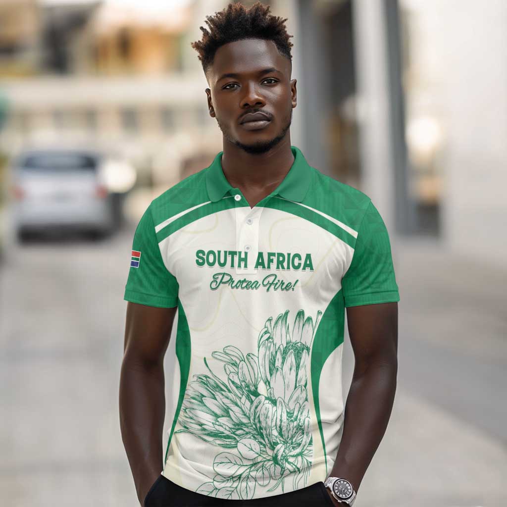 Custom South Africa Cricket Polo Shirt We Are Champions - African Pride