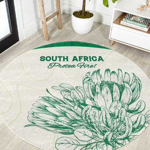 South Africa Cricket Round Carpet We Are Champions - African Pride