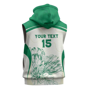 Custom South Africa Cricket Sleeveless Hoodie We Are Champions - African Pride