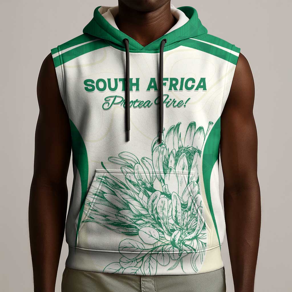 Custom South Africa Cricket Sleeveless Hoodie We Are Champions - African Pride