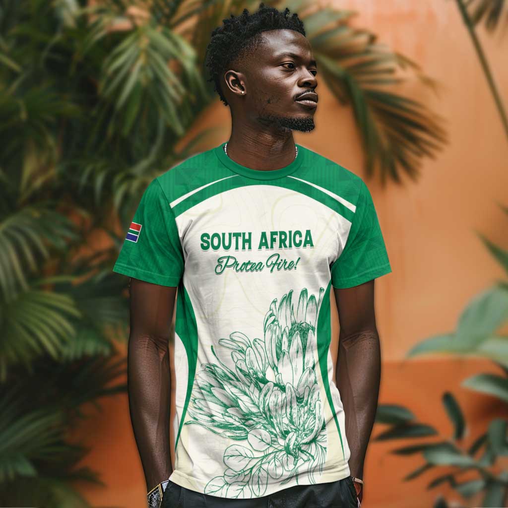 Custom South Africa Cricket T shirt We Are Champions - African Pride