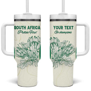 Custom South Africa Cricket Tumbler With Handle We Are Champions LT15