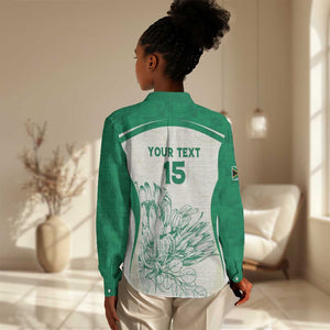 Custom South Africa Cricket Women Casual Shirt We Are Champions - African Pride