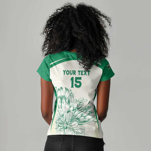 Custom South Africa Cricket Women V-Neck T-Shirt We Are Champions - African Pride