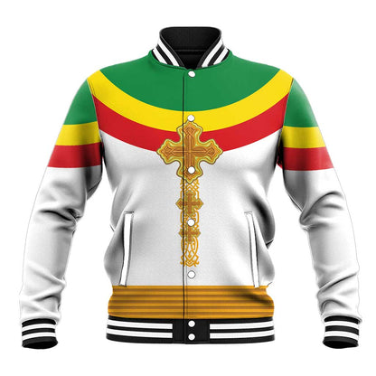 Meskel Ethiopia Baseball Jacket True Cross - African Pride