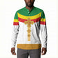 Ethiopia Meskel Button Sweatshirt Ethiopian Cross