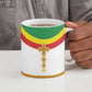 Ethiopia Meskel Ceramic Mug Ethiopian Cross