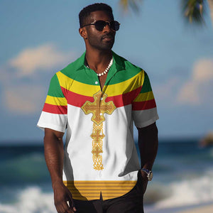 Meskel Ethiopia Hawaiian Shirt True Cross - African Pride