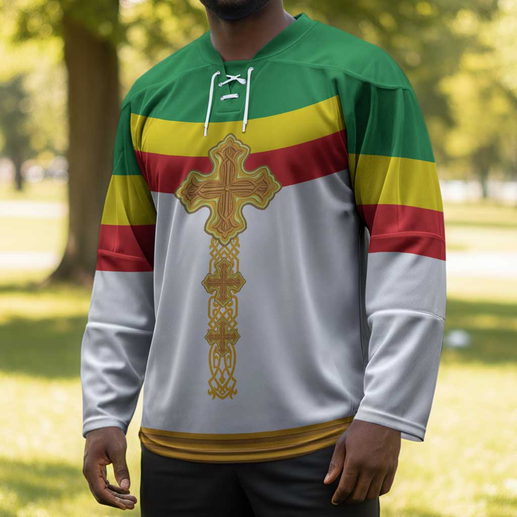 Ethiopia Meskel Hockey Jersey Ethiopian Cross