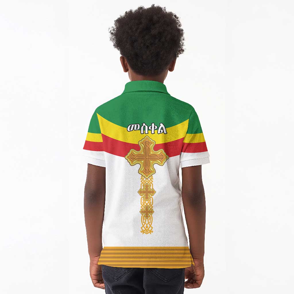 Meskel Ethiopia Kid Polo Shirt True Cross - African Pride