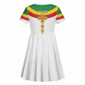 Meskel Ethiopia Kid Short Sleeve Dress True Cross - African Pride
