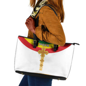 Meskel Ethiopia Leather Tote Bag True Cross - African Pride