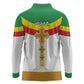 Meskel Ethiopia Long Sleeve Polo Shirt True Cross - African Pride