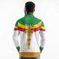 Meskel Ethiopia Long Sleeve Polo Shirt True Cross - African Pride