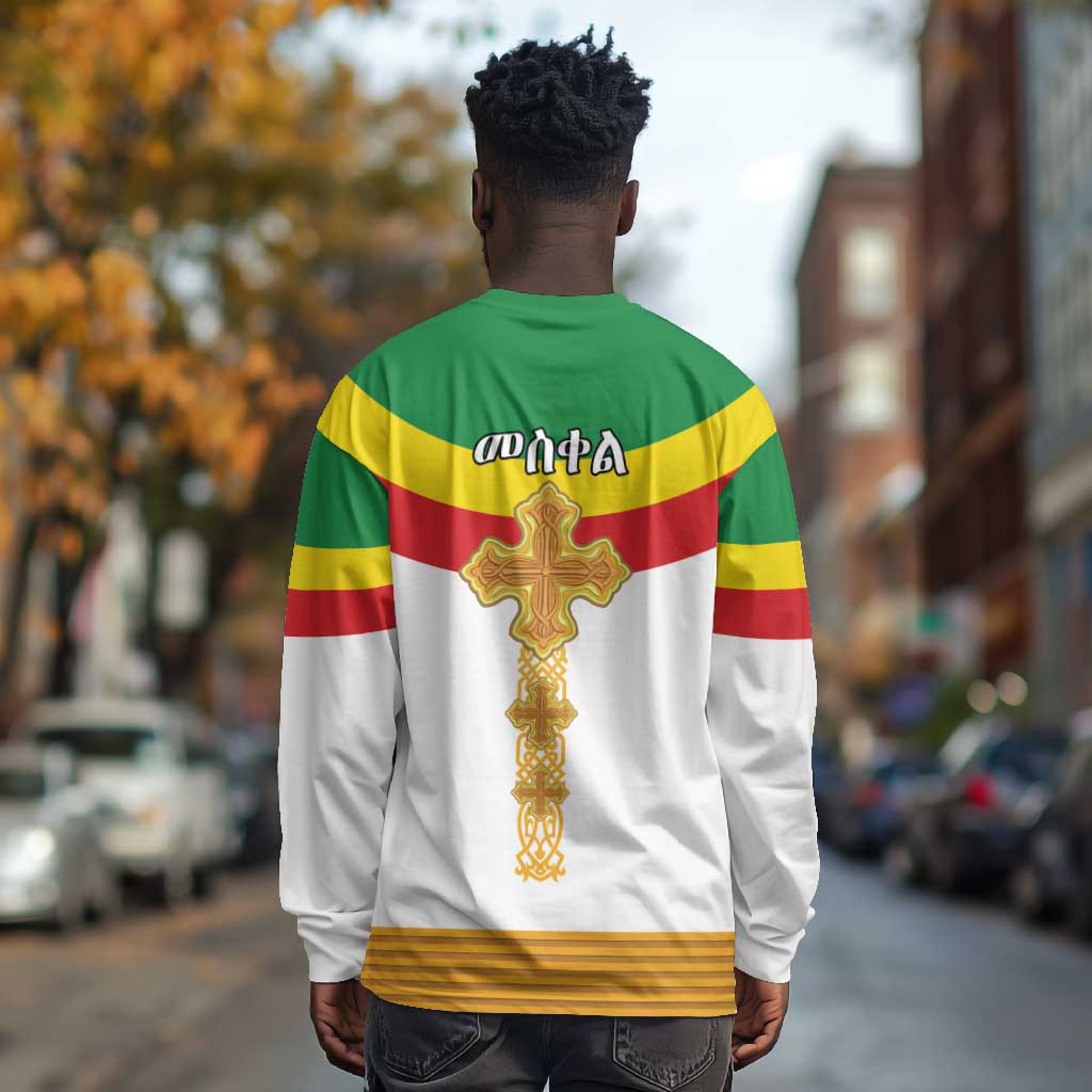 Meskel Ethiopia Long Sleeve Shirt True Cross - African Pride