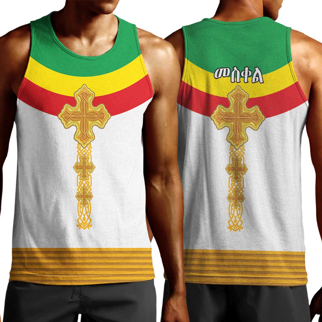 Meskel Ethiopia Men Tank Top True Cross - African Pride