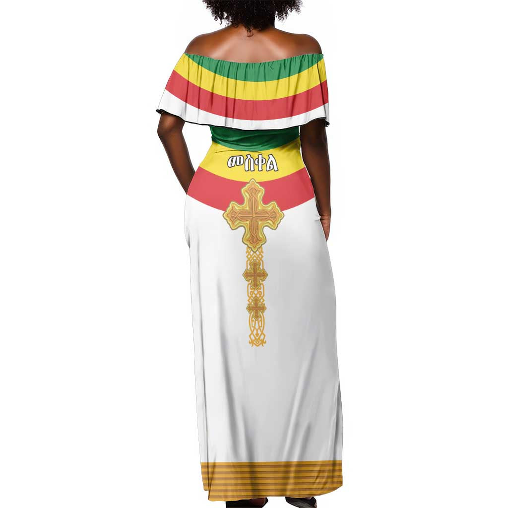 Meskel Ethiopia Off Shoulder Maxi Dress True Cross - African Pride