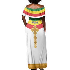 Meskel Ethiopia Off Shoulder Maxi Dress True Cross - African Pride