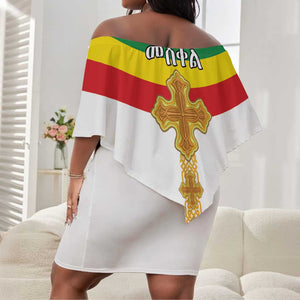 Meskel Ethiopia Off Shoulder Short Dress True Cross - African Pride