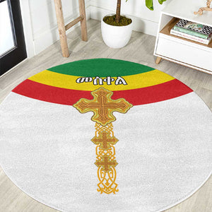 Meskel Ethiopia Round Carpet True Cross - African Pride