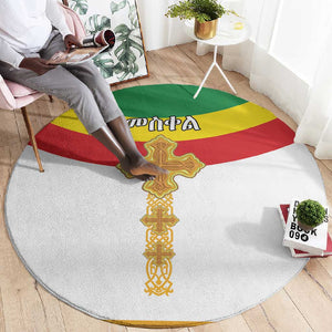 Meskel Ethiopia Round Carpet True Cross - African Pride