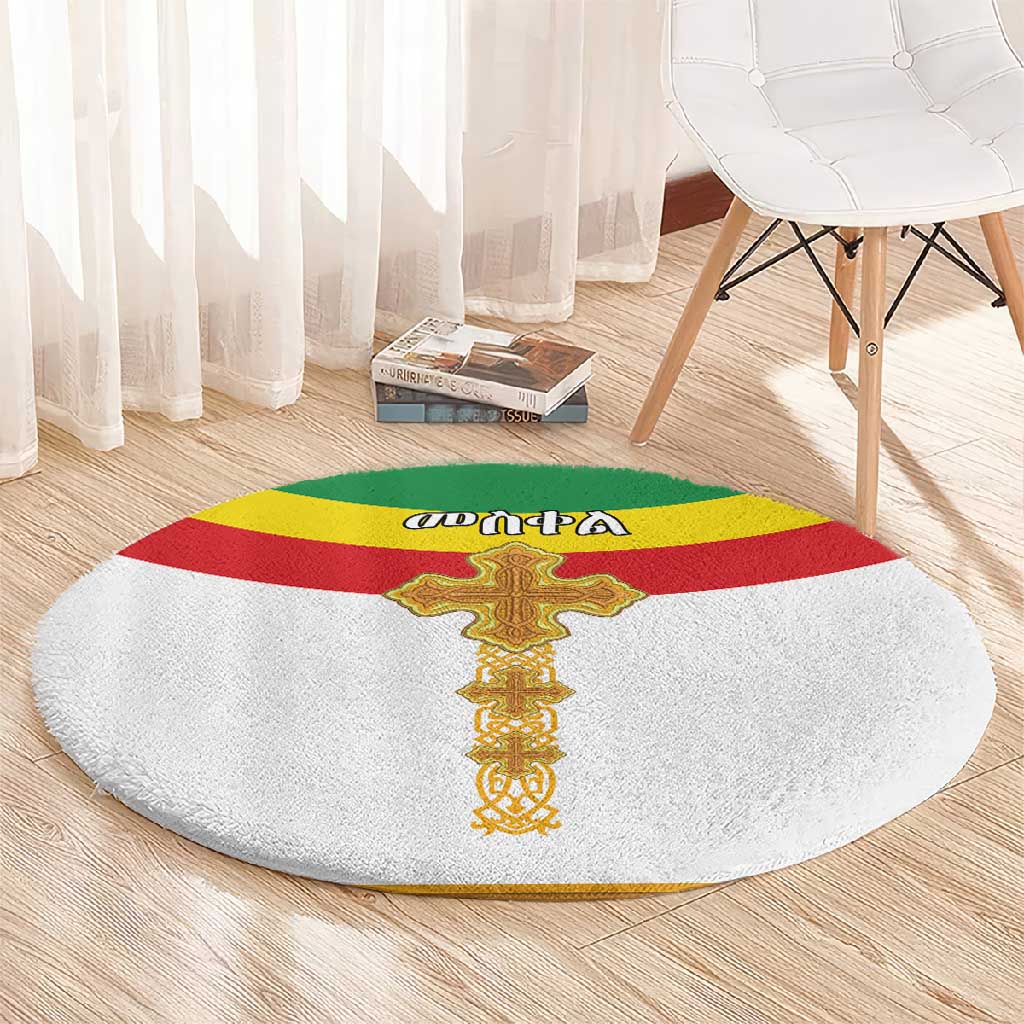 Meskel Ethiopia Round Carpet True Cross - African Pride