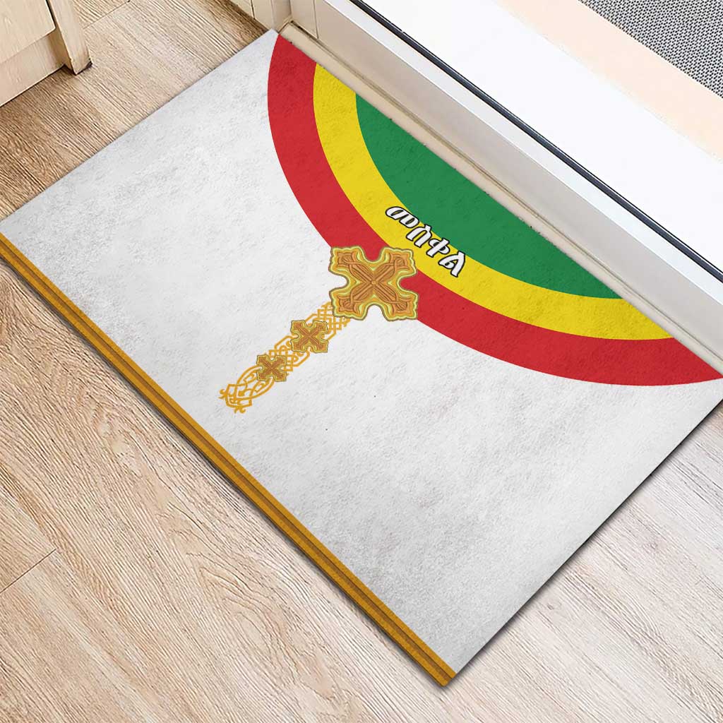 Meskel Ethiopia Rubber Doormat True Cross - African Pride