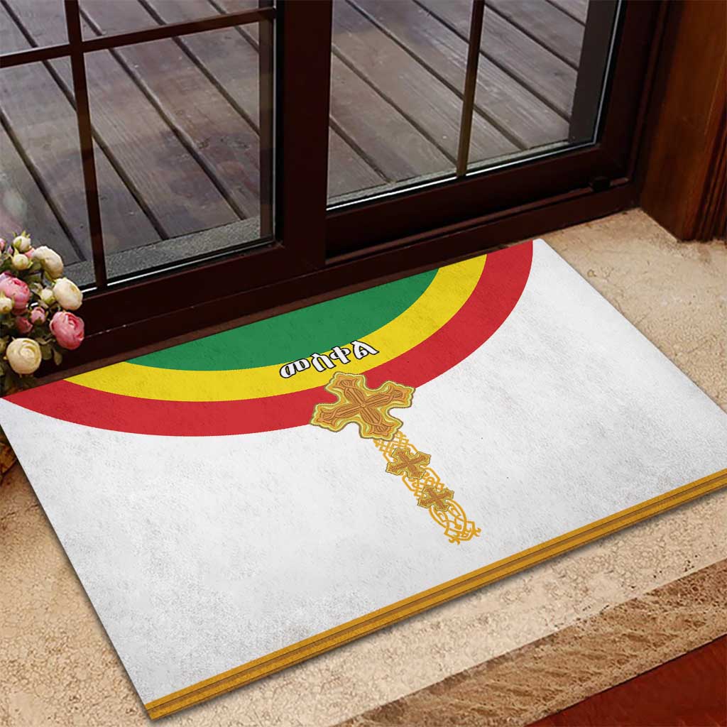 Meskel Ethiopia Rubber Doormat True Cross - African Pride