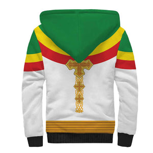 Meskel Ethiopia Sherpa Hoodie True Cross - African Pride