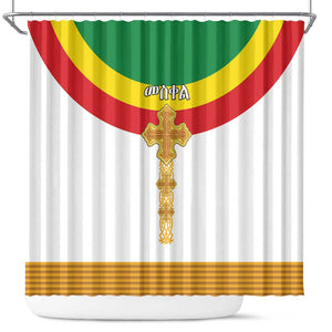 Meskel Ethiopia Shower Curtain True Cross - African Pride