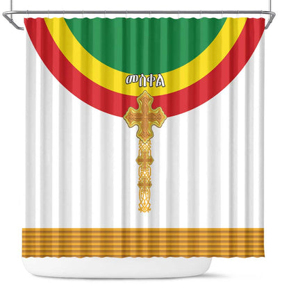Meskel Ethiopia Shower Curtain True Cross - African Pride