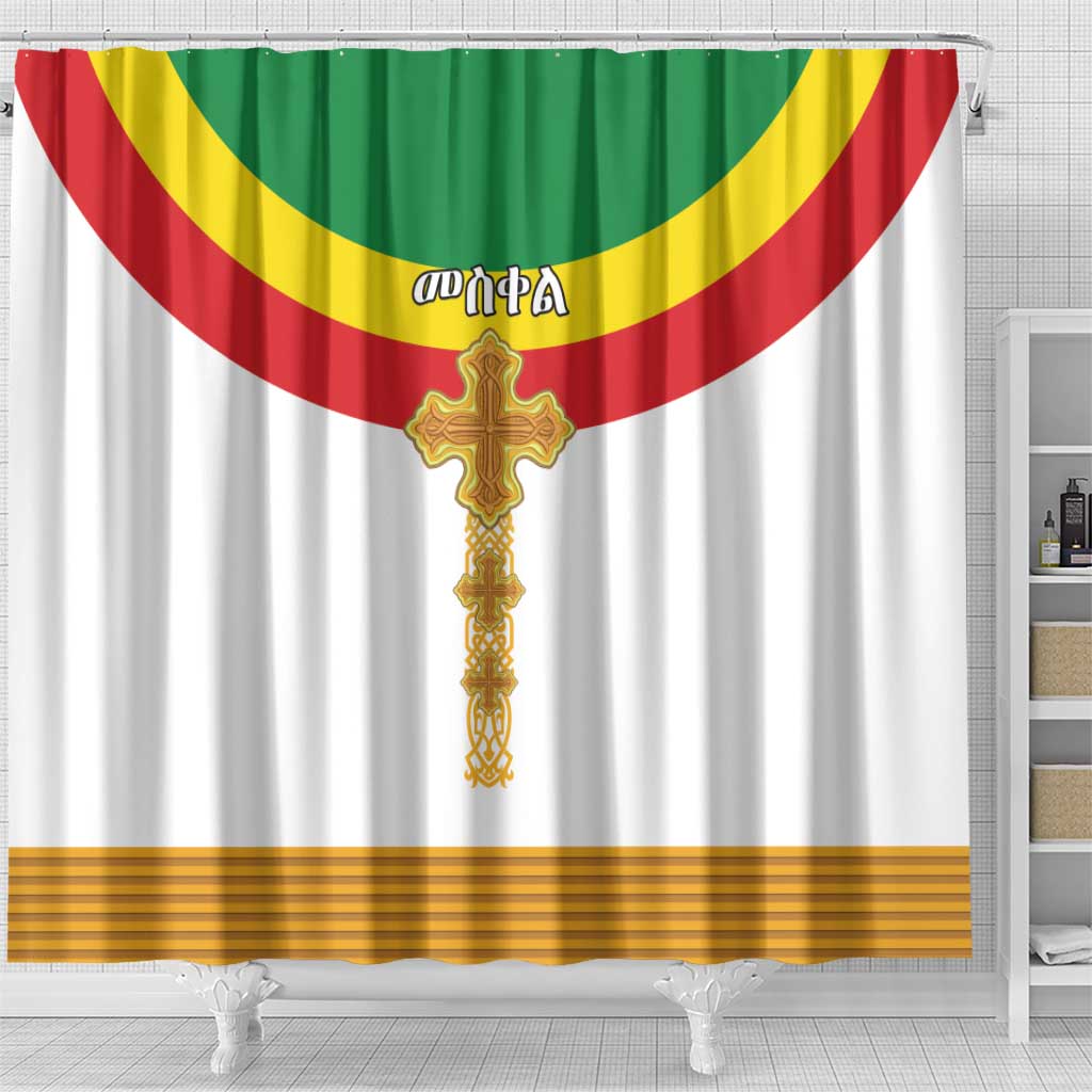Meskel Ethiopia Shower Curtain True Cross - African Pride