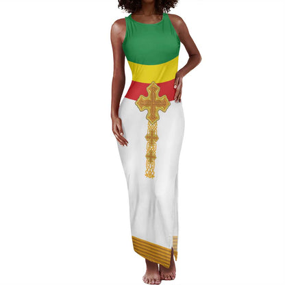 Meskel Ethiopia Tank Maxi Dress True Cross - African Pride
