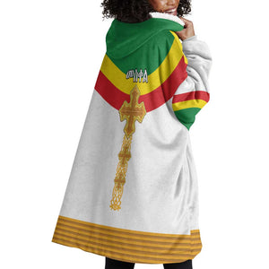 Meskel Ethiopia Wearable Blanket Hoodie True Cross - African Pride
