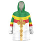 Meskel Ethiopia Wearable Blanket Hoodie True Cross - African Pride