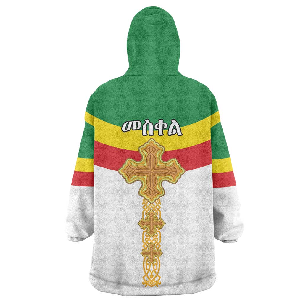 Meskel Ethiopia Wearable Blanket Hoodie True Cross - African Pride