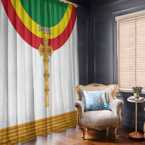 Meskel Ethiopia Window Curtain True Cross - African Pride
