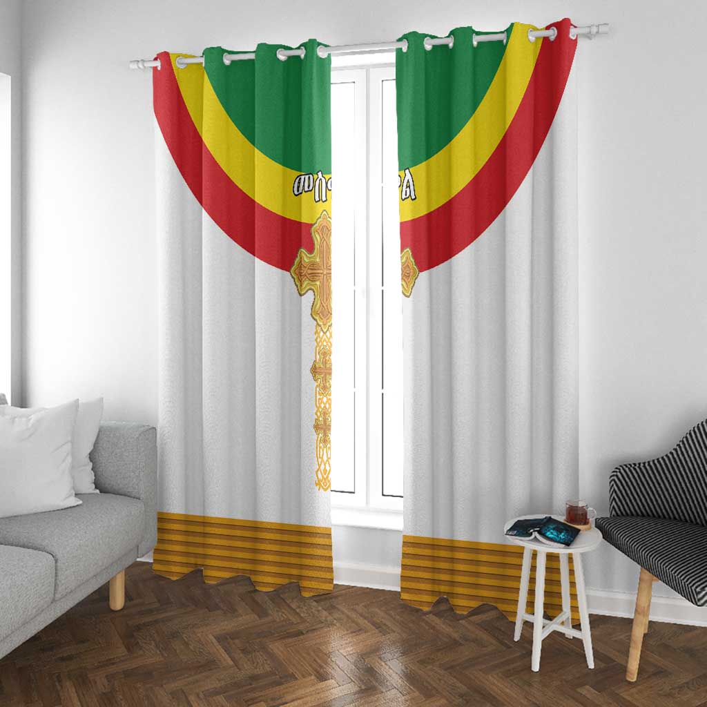Meskel Ethiopia Window Curtain True Cross - African Pride