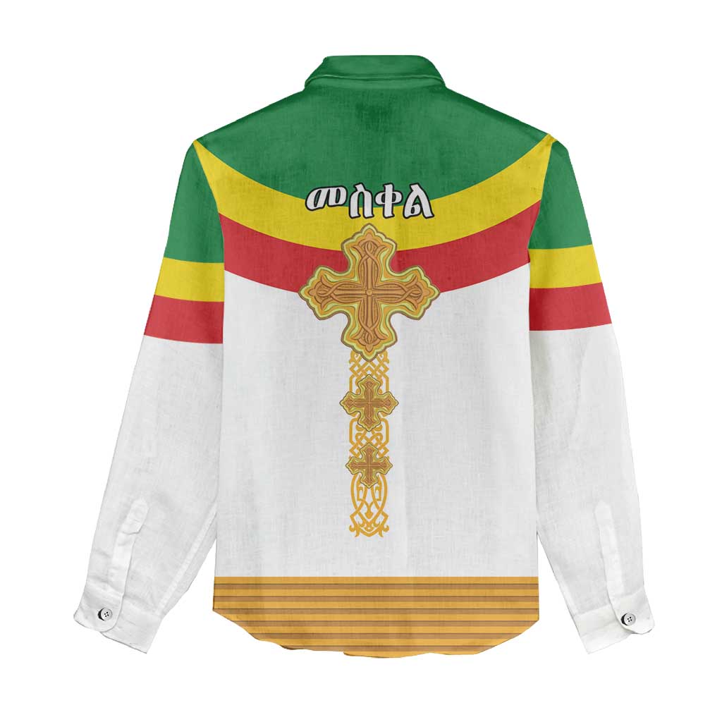 Meskel Ethiopia Women Casual Shirt True Cross - African Pride