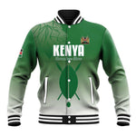 Custom Kenya Football Baseball Jacket Go Harambee Stars - African Pride