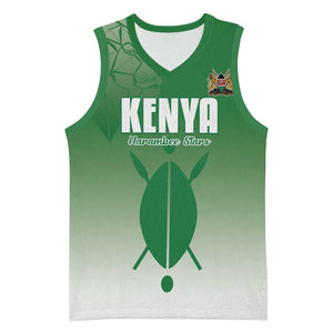 Custom Kenya Football Basketball Jersey Go Harambee Stars - African Pride