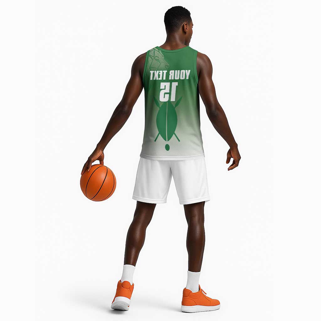 Custom Kenya Football Basketball Jersey Go Harambee Stars - African Pride