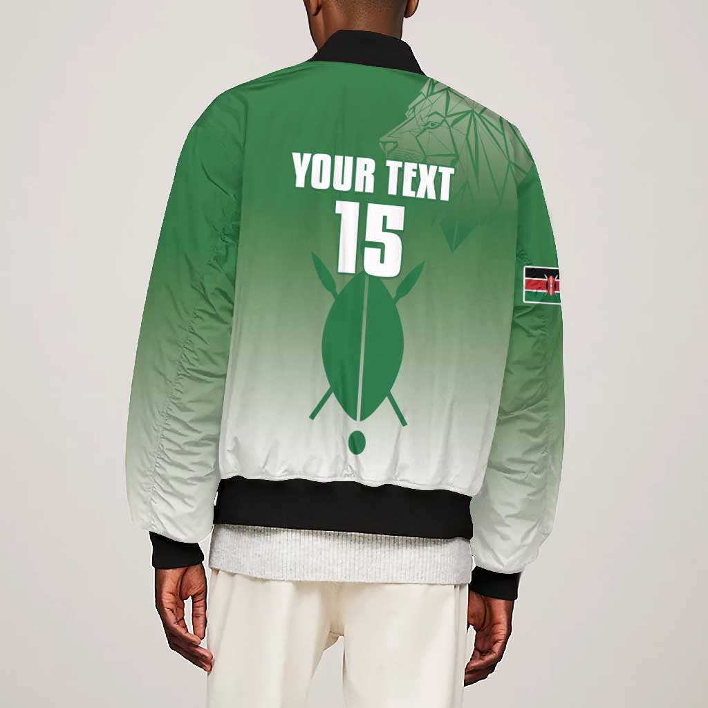 Custom Kenya Football Bomber Jacket Go Harambee Stars - African Pride