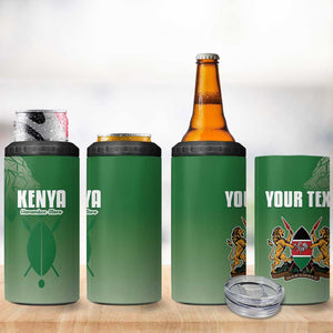 Custom Kenya Football 4 in 1 Can Cooler Tumbler Go Harambee Stars - African Pride