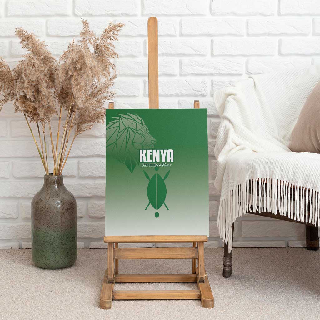 Kenya Football Canvas Wall Art Go Harambee Stars - African Pride
