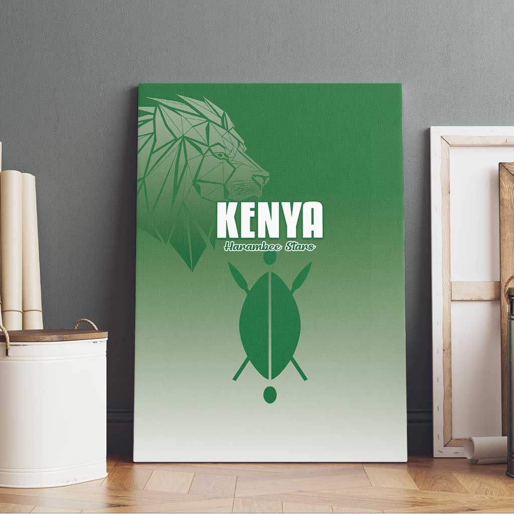 Kenya Football Canvas Wall Art Go Harambee Stars - African Pride