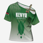 Custom Kenya Football Cross Shoulder Shirt Go Champions Harambee Stars